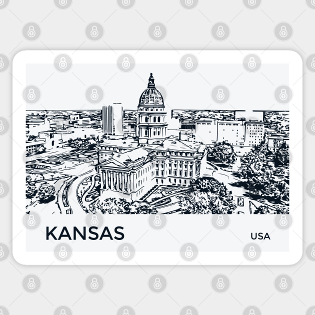 Kansas State USA Sticker by Lakeric